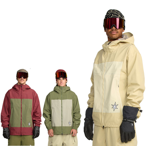 25-26 VOLCOM/ボルコム ARTHUR 3L jacket メンズ レディース 防水ジャケット スノーボードウェア スノーウェアー 2026