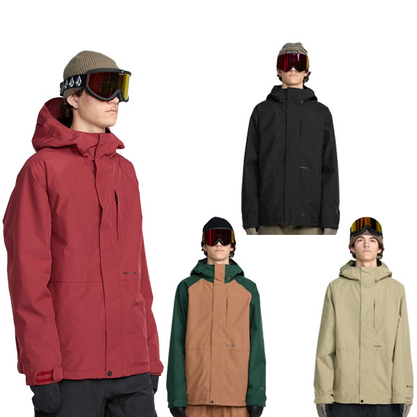 25-26 VOLCOM/ボルコム DUA GORE-TEX jacket メンズ レディース 雨合羽上衣 ゴアテックス スノーボード御召しもの スノーウェアー 2026