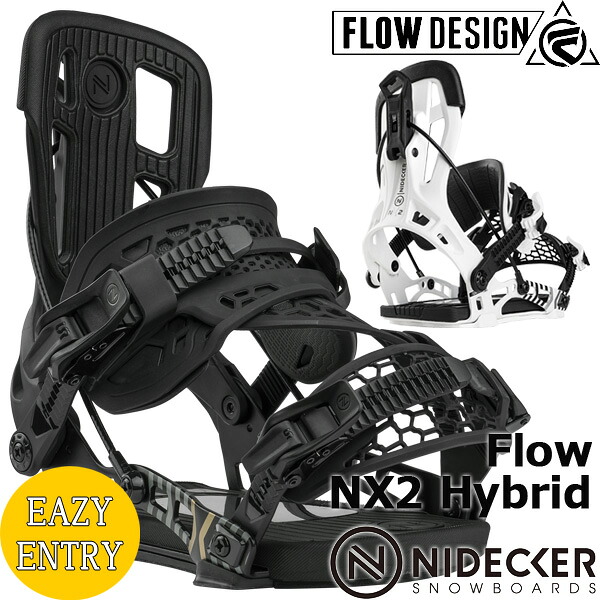 【ポイントUP期間中】26-27 NIDECKER/ナイデッカー FLOW NX2 HYBRID フローエヌエックスツー メンズ レディース ビンディング バインディング スノーボード 2027 予約商品｜サーフ＆スノー　BREAKOUT 57,420円