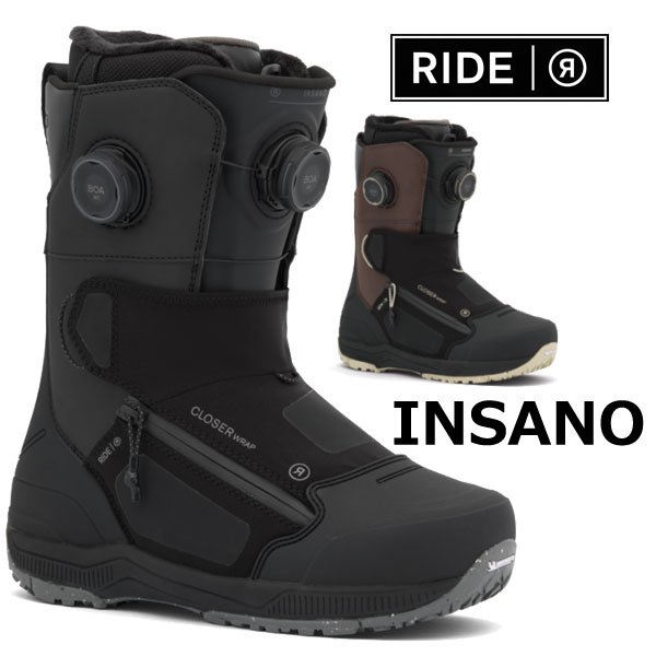 【ポイントUP期間中】26-27 RIDE/ライド INSANO インサノ メンズ レディース 熱成型対応ブーツ ダブルボア スノーボード 2027 予約商品|サーフ&スノー BREAKOUT