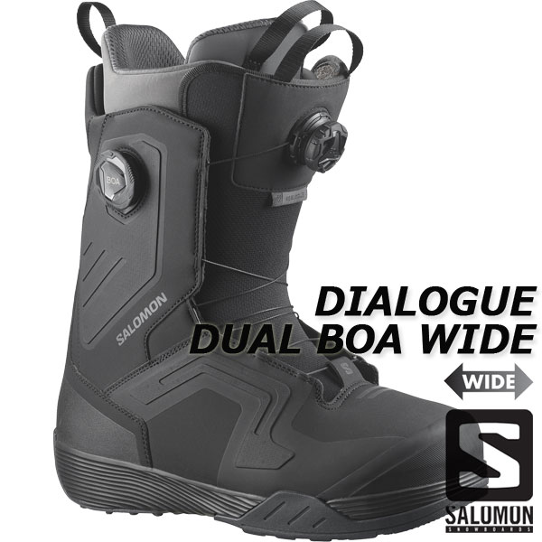26-27 SALOMON/サロモン DIALOGUE DUAL BOA WIDE ダイアログデュアルボアワイド メンズ 熱働きかける相応うブーツ カービング 運動場 スノーボード ブーツ 2027 取って置く商いもの