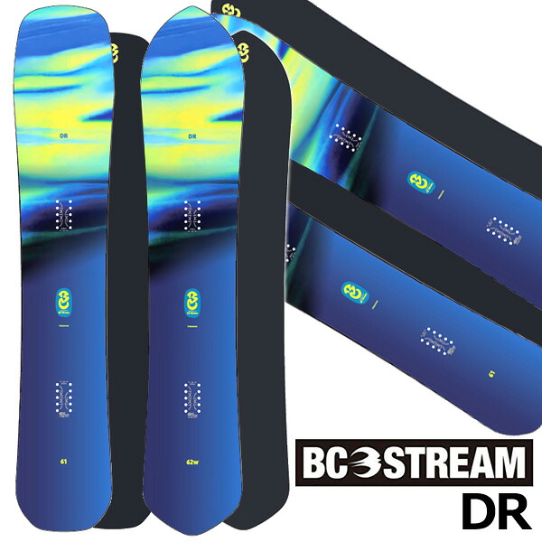 26-27 BC-STREAM / ビーシー流れ DR ディーアール メンズ レディース カービング 黒色火薬 スノーボード 板 2027 取っておく商いもの