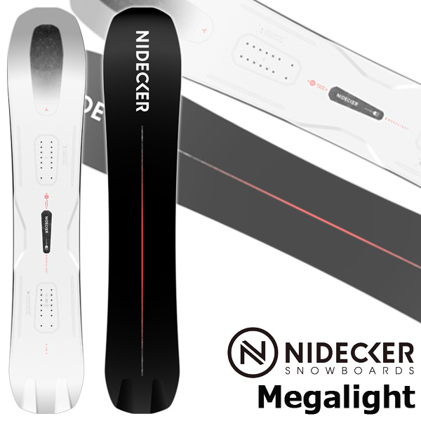 26-27 NIDECKER/ナイデッカー MEGALIGHT メガライト メンズ レディース パウダー スノーボード 板 2027 予約商品｜サーフ＆スノー　BREAKOUT