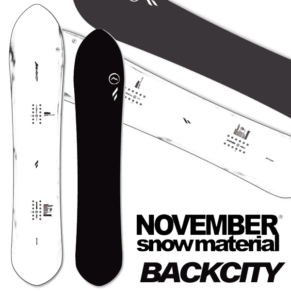 26-27 NOVEMBER/ノベンバー BACKCITY うしろ側シティー メンズ レディース スノーボード 黒色火薬 国産 板 2027 取って置く商いもの