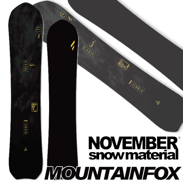26-27 NOVEMBER/ノベンバー MOUNTAINFOX お山稲荷 メンズ レディース スノーボード 黒色火薬 板 国産 2027 取って置く商いもの