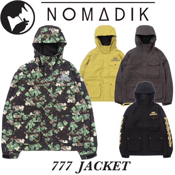 【ポイントUP期間中】26-27 NOMADIK/ノマディック 777 jacket メンズ レディース 防水ジャケット スノーボードウェア スノボウェアー 2027 予約商品|サーフ&スノー BREAKOUT