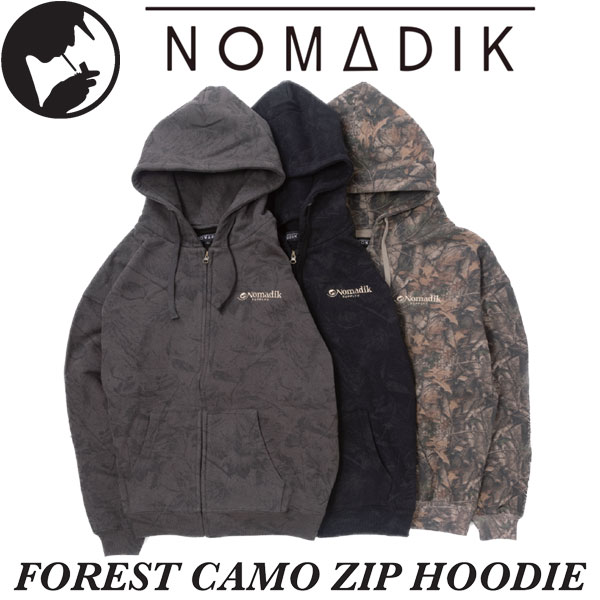 26-27 NOMADIK/ノマディック FOREST CAMO ZIP hoodie メンズ レディース ジップパーカー フーディー スノーボード御召しもの インナーウェアー 2027 取っておく商いもの
