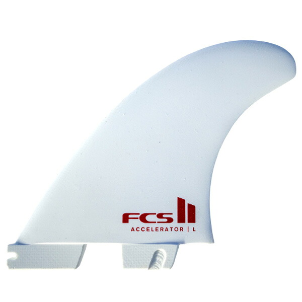 FCSII ACCELERATOR PC MEDIUM WHITE EDITION TRI RETAIL FINS / エフシーエス アクセレレーター ホワイトエディション パフォーマンスコア サーフィン フィン 3枚組