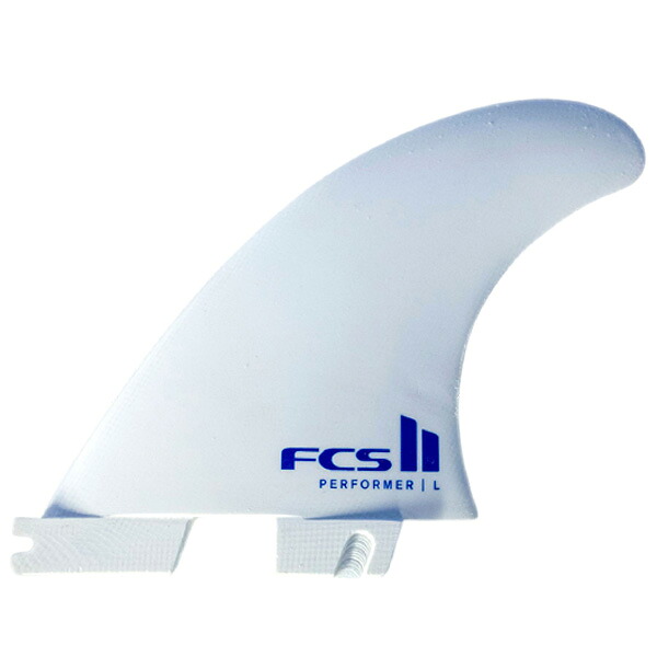 FCSII PERFORMER PC MEDIUM WHITE EDITION TRI RETAIL FINS / エフシーエス パフォーマー パフォーマンスコア サーフィン フィン 3枚組｜サーフ＆スノー　BREAKOUT