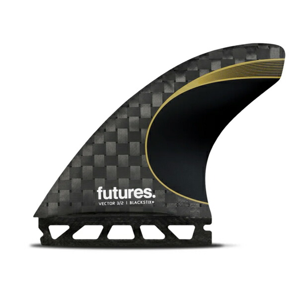 FUTURES FIN VECTOR 3/2 BLACKSTIX+ THRUSTER M / フューチャーズフィン ベクター 3/2 ブラックスティックス+ スラスター フィン サーフィン サーフボード