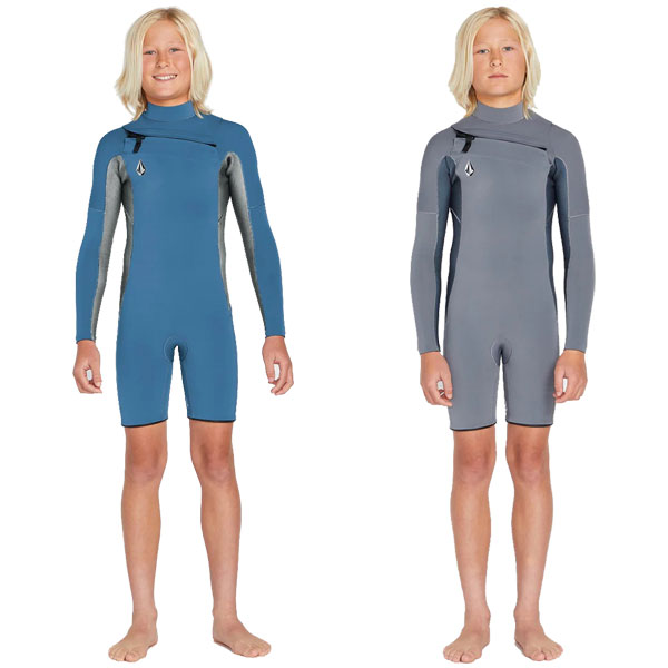 2024 VOLCOM BIG BOYS MODULATOR 2MM CHEST ZIP LONG SLEEVE SPRINGSUIT C9512330 / ボルコム ビッグボーイ モジュレーター チェストジップ ロングスリーブ スプリングスーツ ウェットスーツ ロンスプ サーフィン ジャージ 春夏秋用 キッズ 海外モデル|サーフ&スノー BREAKOUT