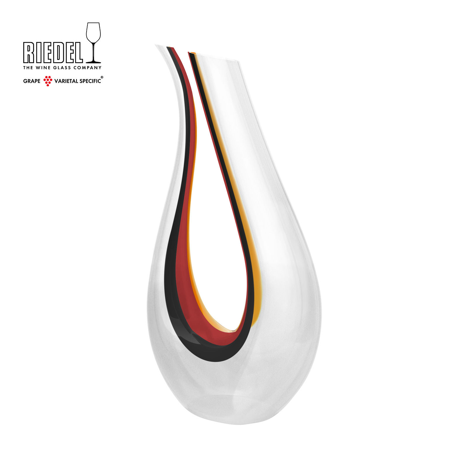 リーデル公式 デカンタ アマデオ ブラック レッド イエロー 1個入 1756/13S26 ラッピング無料 RIEDEL デキャンタ アマデウス・モーツアルト