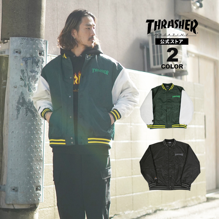 Thrasher Starter Black Label スタジャン XL improves STARTER BLACK LABEL スターターブラックレーベル