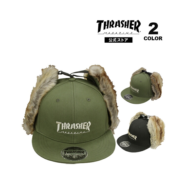 スラッシャー キャップ 帽子 THRASHER HOMETOWN FLIGHT CAP メンズ レディース ユニセックス フライトキャップ 全2色 平ツバ 【公式】