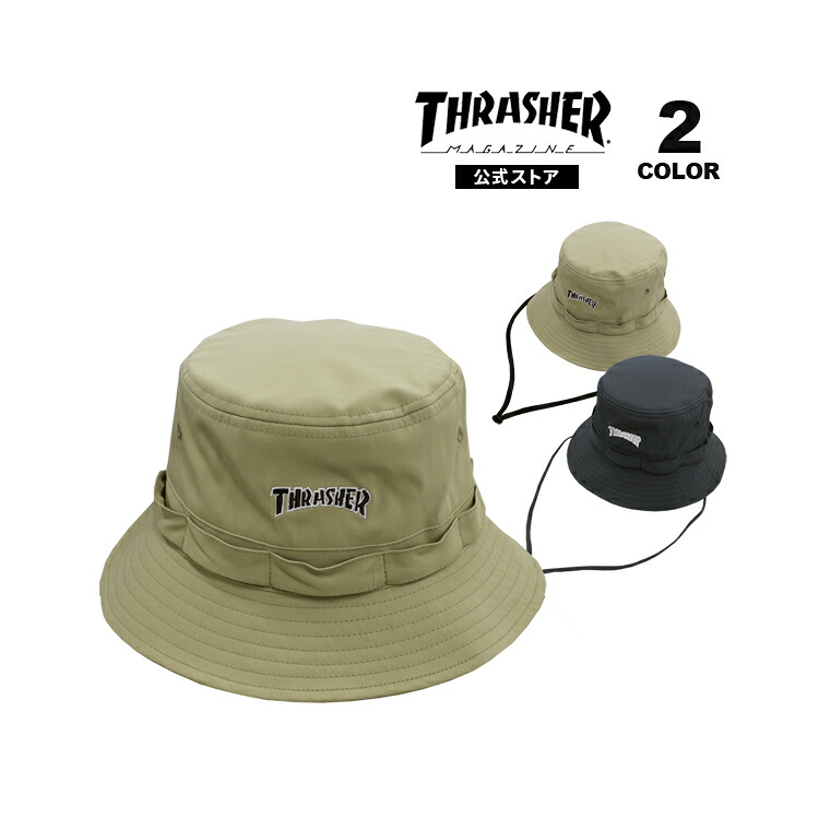 スラッシャー ハット THRASHER MAG LOGO BUCKET HAT バケットハット 帽子 メンズ レディース ユニセックス 撥水 全2色【公式】