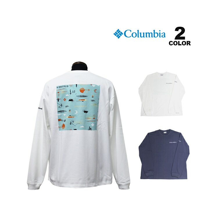 【SALE】コロンビア 長袖Tシャツ Columbia Lake to Avenue Graphic L/S T-Shirt ロンTEE ジョナス・クレアッソン コラボ 全2色 S-XL メンズ 長袖 オムニシェード UPF50 オムニウィック リラックスフィット ビッグシルエット ヘビーウェイト 吸湿 速乾