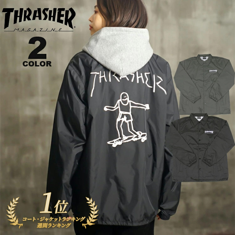 00s THRASHER コーチジャケット スケートボード 00s THRASHER コーチジャケット スケートボード 楽天市場