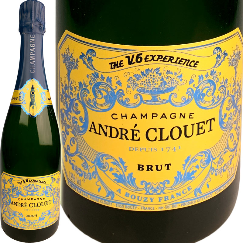 楽天市場】アンドレ クルエ ザ ブイシックス エクスペリエンス / Andre Clouet Grand Cru The V6  Experience【正規品】[NV][FR][白泡] : Ｗｉｎｅ shop Ｃave