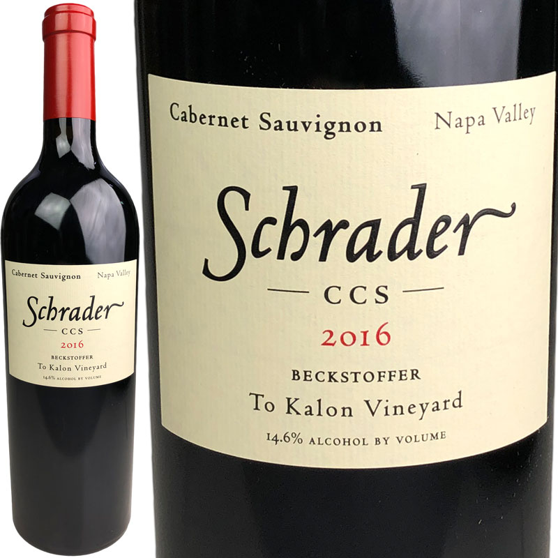 Schrader Cellars Cabernet Sauvignon CCS Beckstoffer To Kalon Vineyard [2016] / シュレーダー カベルネ・ソーヴィニヨン CCS ベクストファー ト・カロン ヴィンヤード [US][WA98][赤] 47,520円