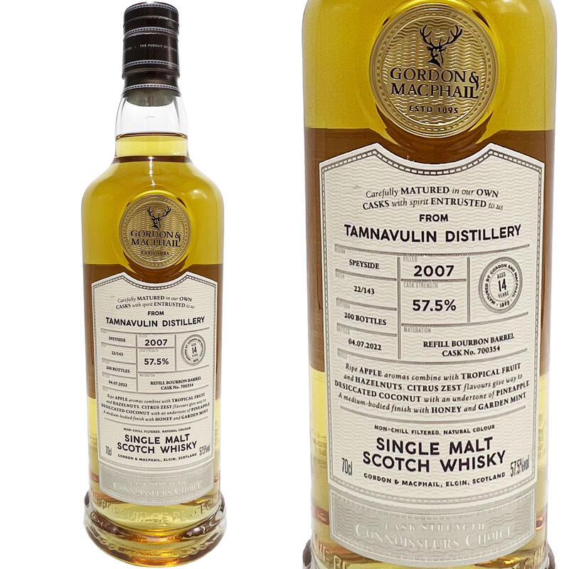 タムナヴーリン 14yo ゴードン&マクファイル コニサーズ チョイス カスク ストレングス 2007 / Tamnavulin 14yo G&M C Choice Cask STR [2007][SW]｜Ｗｉｎｅ shop Ｃave