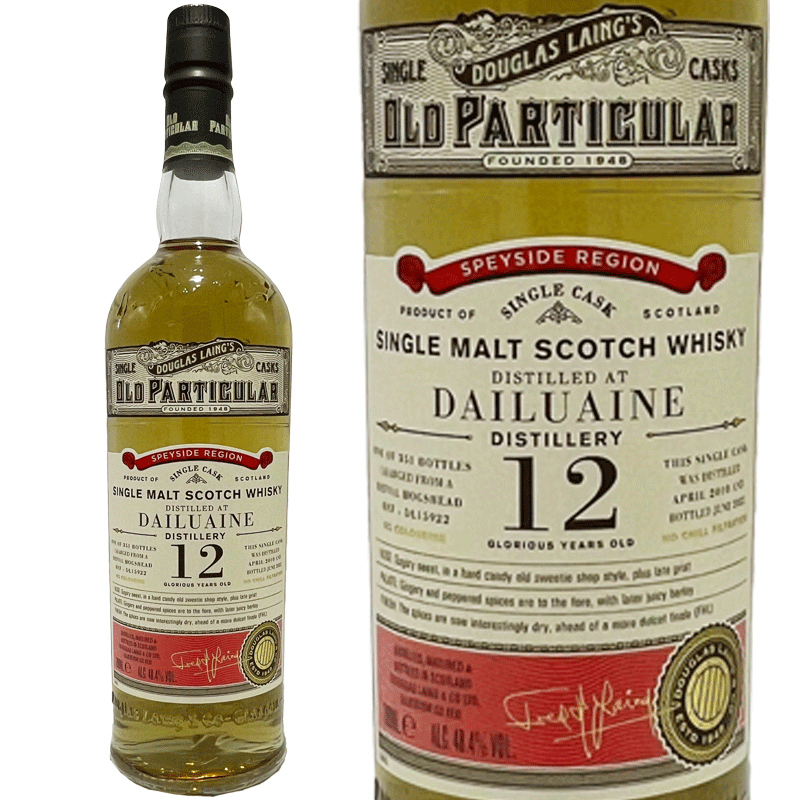 ダルユーイン 12年 ダグラスレイン オールド パティキュラー 2010 / Dailuaine 12yo DL Old Particular [2010][SW]｜Ｗｉｎｅ shop Ｃave