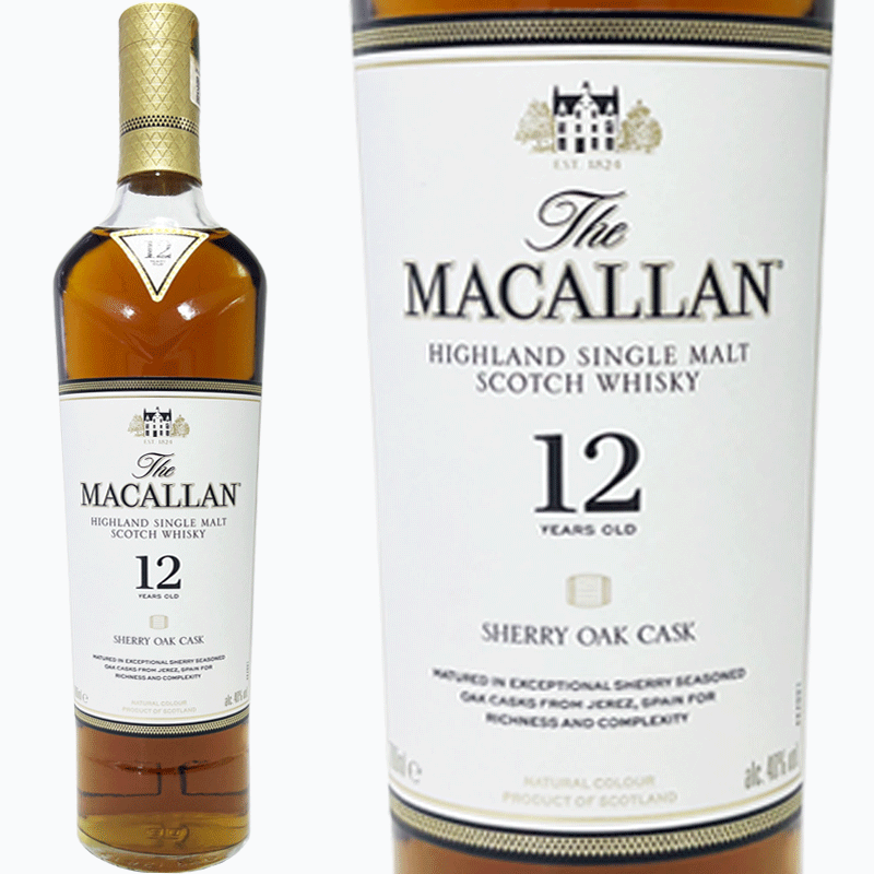 ザ マッカラン シェリー オーク カスク 12年 正規品 箱付 / The Macallan Sherry Oak Cask 12 yo [SW]｜Ｗｉｎｅ shop Ｃave