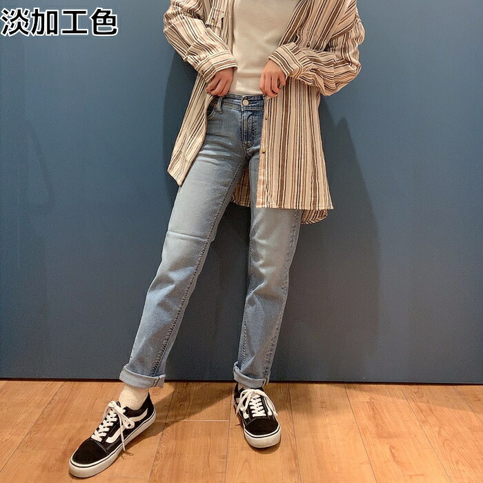 お気に入り パンツ ウィメンズright On ライトオン Slw03 56 Something サムシング ストレートデニムパンツ Low Something