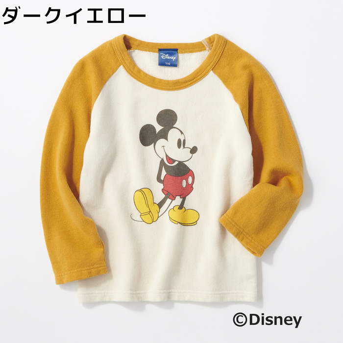 楽天市場 Disney ラグランロンt ミッキー ジュニアサイズ150 160cm キッズright On ライトオン Dnj Disney ディズニー ライトオン楽天市場店