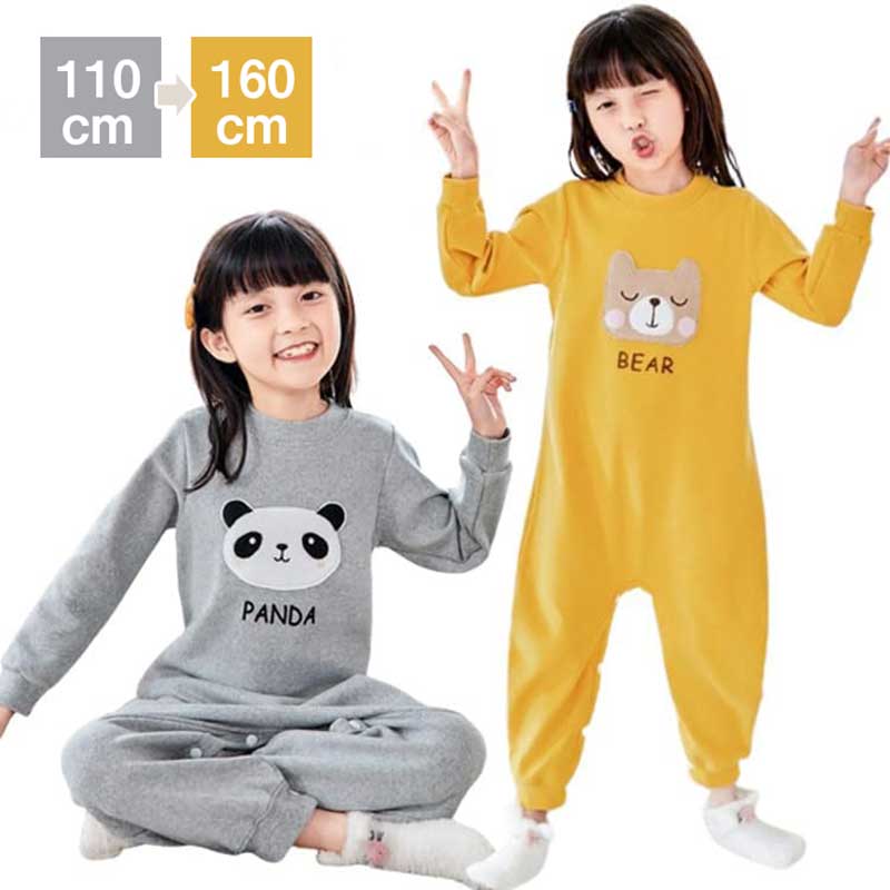 楽天市場】140まで ツナギパジャマ にこちゃんつなぎパジャマ