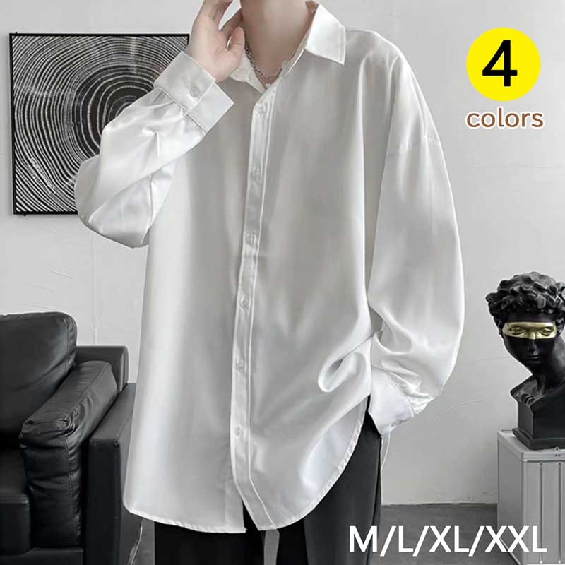 楽天市場】ロングシャツ メンズ シャツコート モード系 メンズ ロング