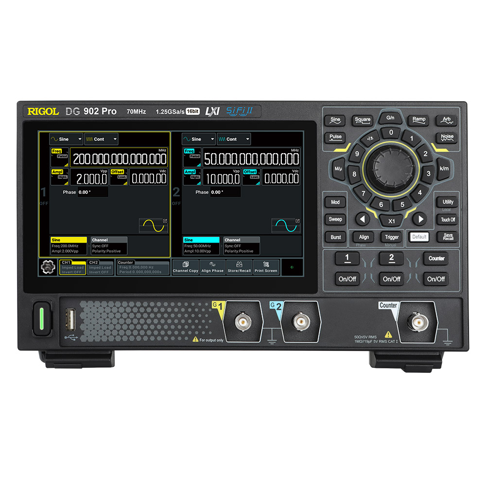 貨物輸送無料 RIGOL 手当たり次第砂紋沸き上がる器DG900 Pro 1.25GSa/s  70MHz/150MHz/200MHz