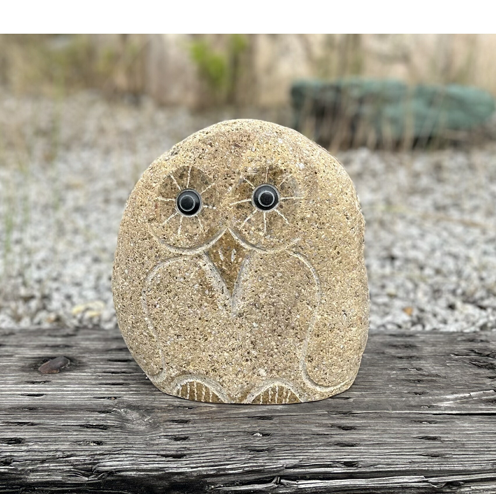フクロウの石像　置物 ふくろう 石像 お招きふくろう 大サイズ 玄関やお店の軒先に縁起