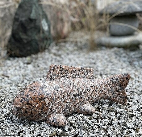 御影石四角型火袋・オブジェ・置物・灯 楽天市場】もこもこふくろう 特大サイズ 御影石 H32cm 約42kg