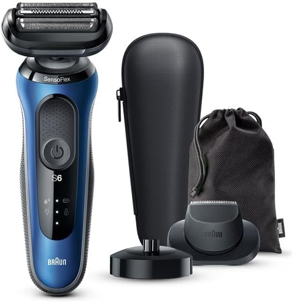 在庫限りー★送料無料★ブラウン Braun 電気シェーバー シリーズ6 (3枚刃) ブルー 61-B4200CS-V ひげ剃り 髭剃り｜Riiccoo