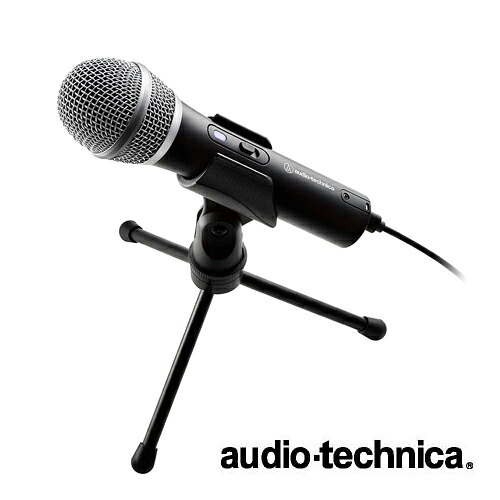 ハンドヘルド型マイクロホン 動画配信やストリーミング テレワークに最適 USB/XLRマイクロホン ATR2100x-USB USB Type-C Windows MacOS マイクホルダー デスクスタンド付属 audio-technica オーディオテクニカ｜メディアプラス