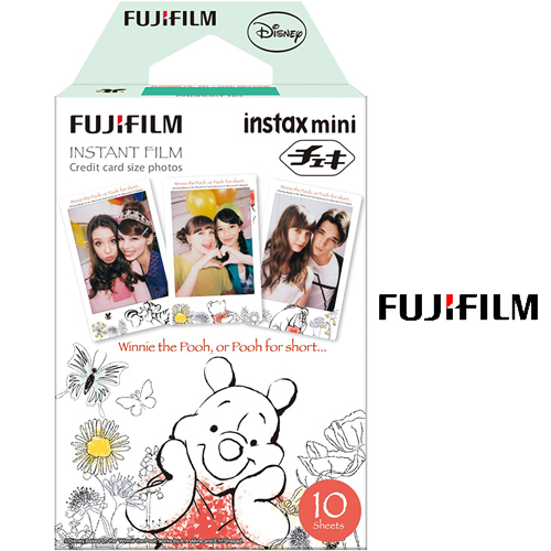 チェキ専用フィルム 絵柄入りフレームタイプ くまのプーさん Instax Fujifilm おしゃれフレーム Instax