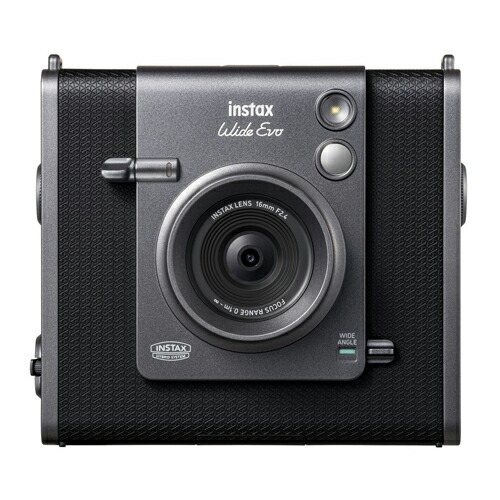 チェキ ワイド 本体 instax WIDE Evo BLACK ブラック チェキ ワイド カメラ インスタントカメラ 送料無料 FUJIFILM 富士フイルム フジフィルム|メディアプラス