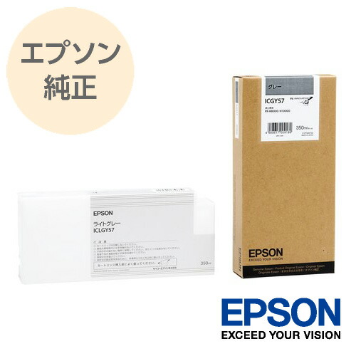 EPSON エプソン 完全無欠 大判インキ薬莢 薄墨色 ICGY57