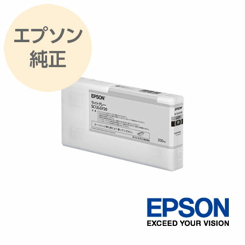 EPSON エプソン 純正 大判インクカートリッジ ライトグレー SC12LGY20