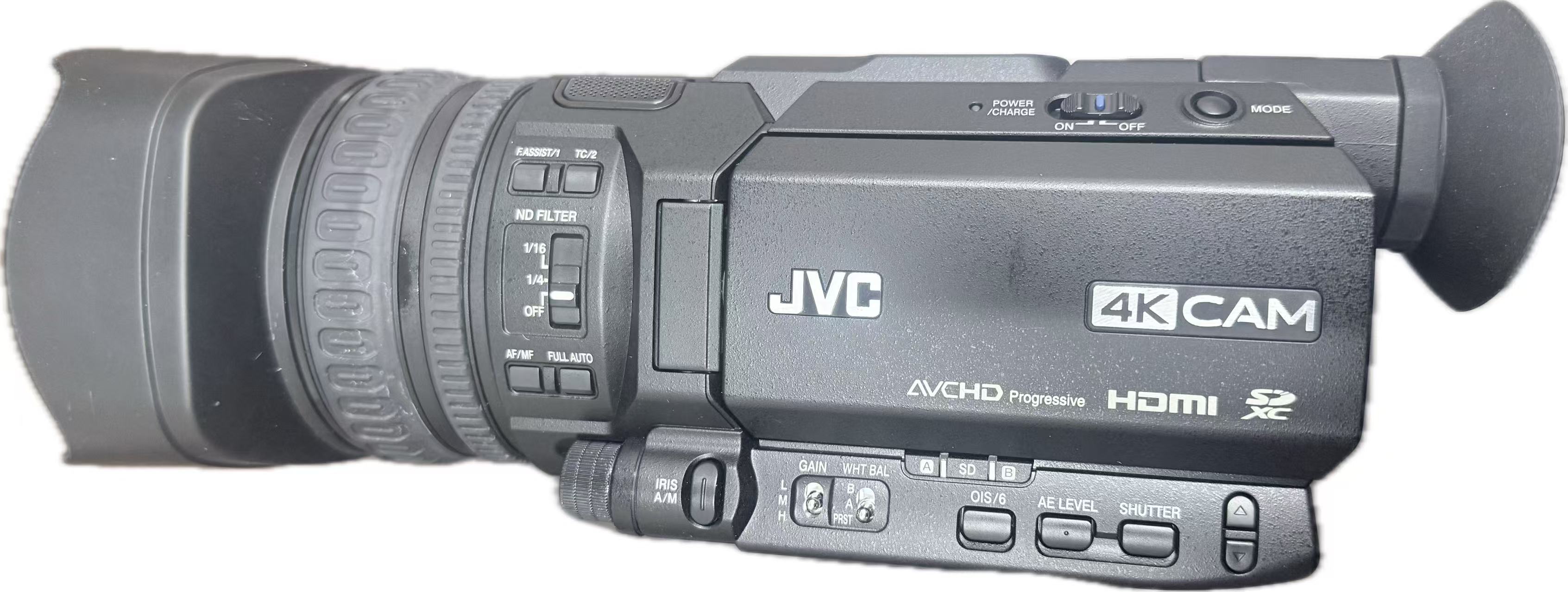 JVCケンウッド GY-HM200 4Kテレビカメラ 御勤め用 12倍望遠レンズ 手ブレ手を加える