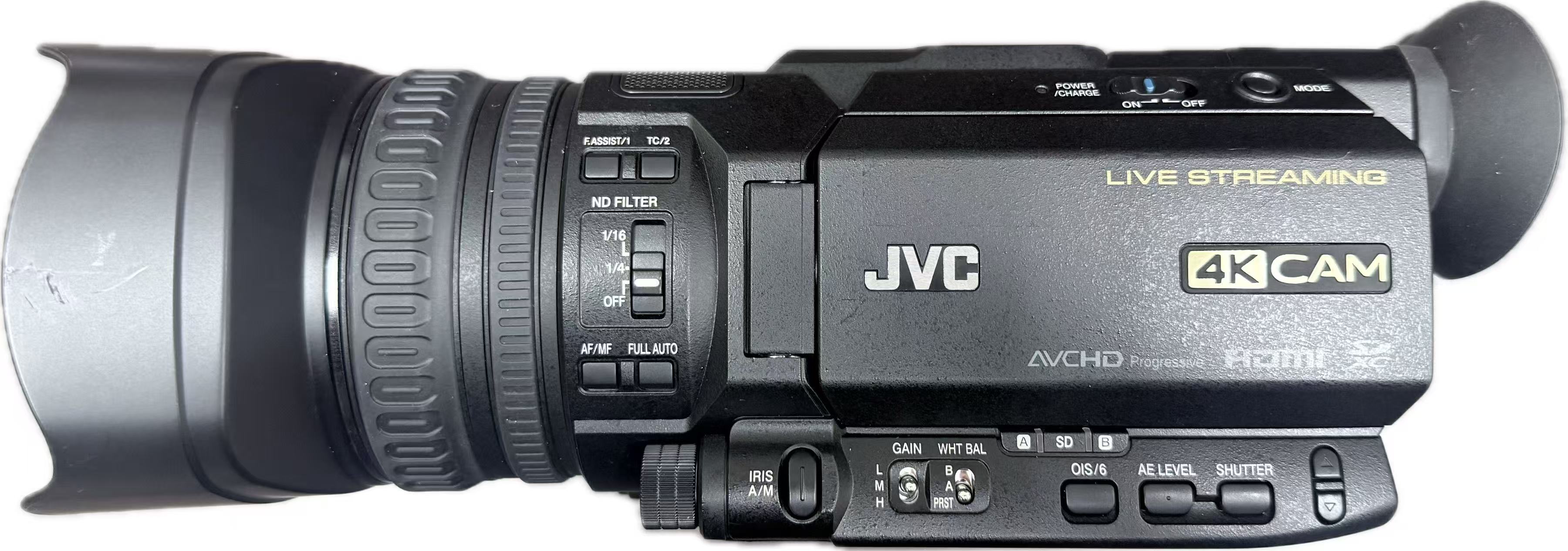 JVC テレビカメラ 4K相応う GY-HM280 御勤め用 ライブ送達 F1.2光学12倍望遠レンズ SDI最終生産物相応う