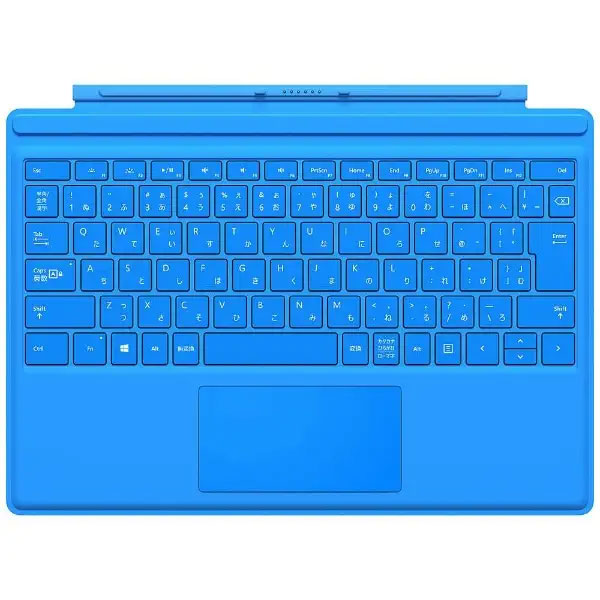 マイクロソフト|Microsoft Surface Pro 4用 タイプカバー シアン QC7-00071