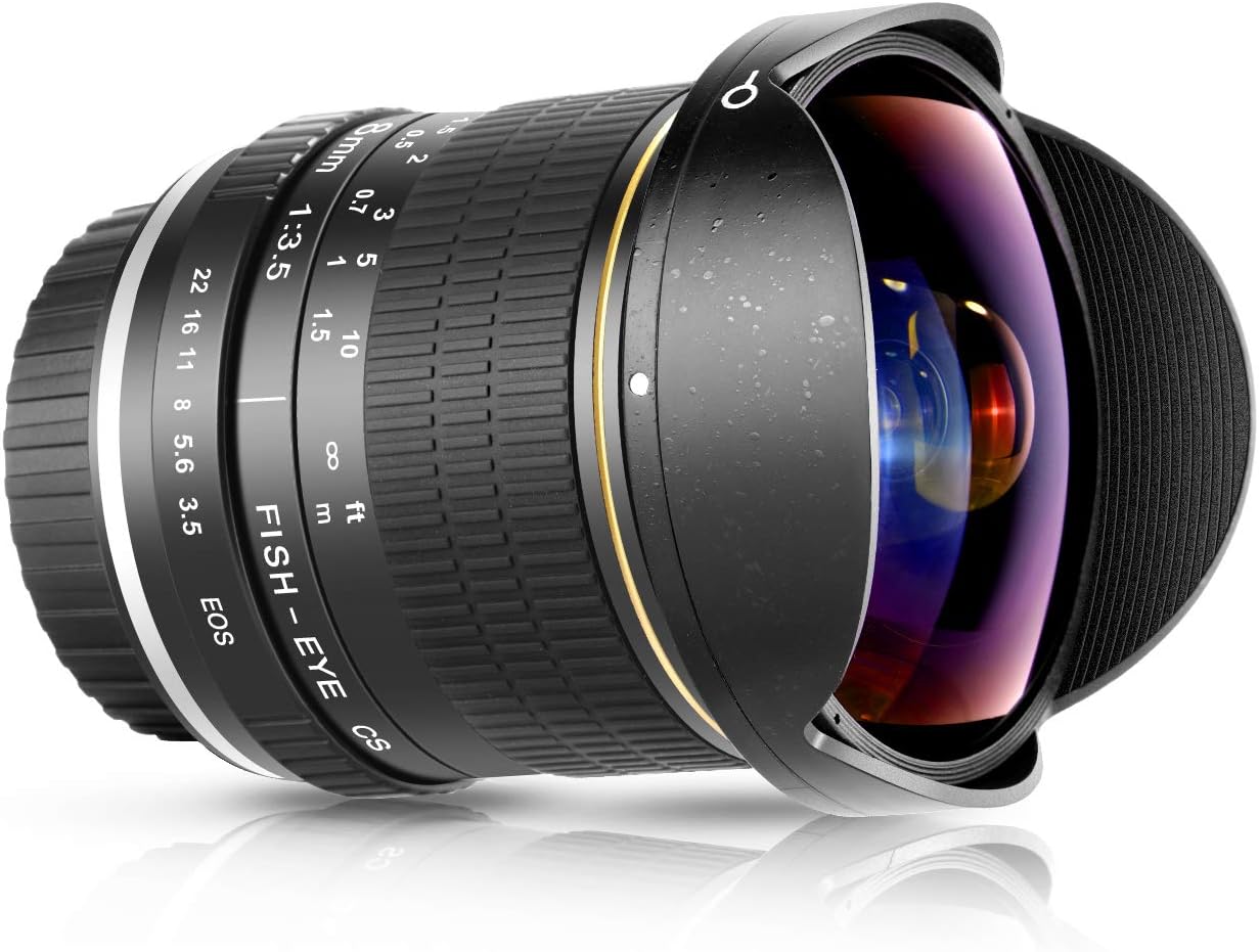 8粍 F/3.5 超広角取扱説明書興味の中心矩形広角レンズ APS-C DSLR Canon EOS 77D 80D Rebel T7 T7i T6i T6s T6 SL2 SL3 デジタル一眼二眼レフ写真器用 カメラ・ビデオカメラ・光学機器-カメラ用交換レンズ