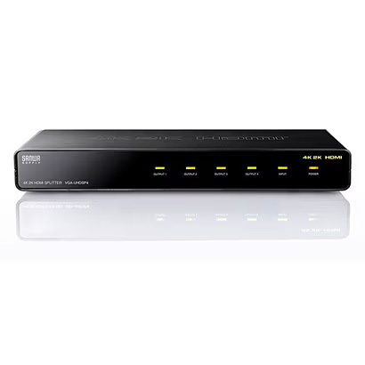 サンワサプライ SANWA SUPPLY 4K2K対応HDMI分配器 4分配 VGA-UHDSP4