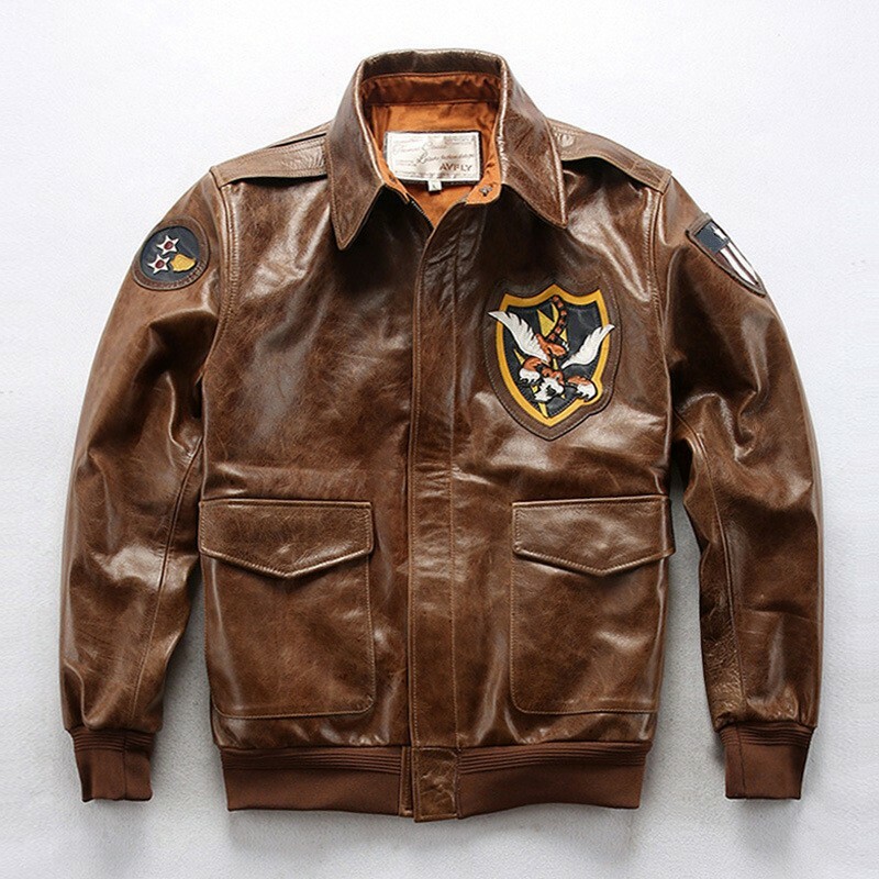 本革フライトジャケットジャンパー本革ジャケット空軍服ライダースジャケット牛革ワッペンレザージャケット革ジャンメンズ|Rikutonaショップ