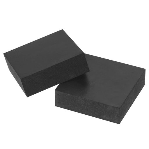 PATIKIL植物ポットフィート50x50x15mm4個インビジブルライザーゴム正方形屋外庭園パティオデッキフラワープランター用ブラック画像
