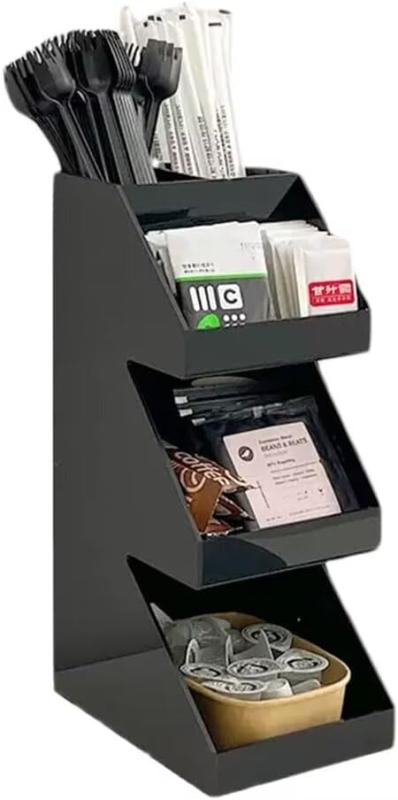 紙コップホルダー 紙コップ 収納 カップディスペンサー 置き型 カップスタンド アクリル製 ホーム オフィス 集会 飲料 イベント 喫茶店 業務用 (ブラック、5列)