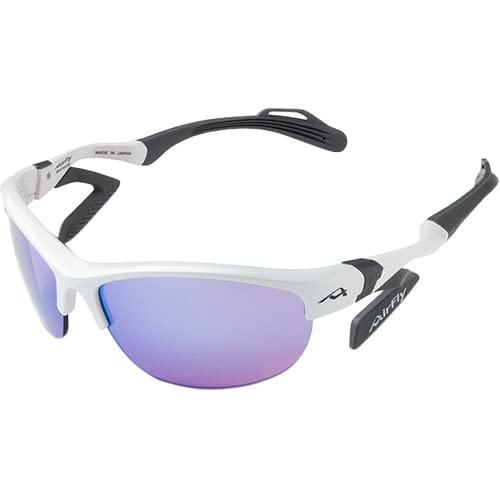 AirFly(エアフライ) ノーズパッドレススポーツサングラス AF-304 C-2S 新サイドパッド搭載 ホワイトフレーム AF-304 C-2S ホワイト