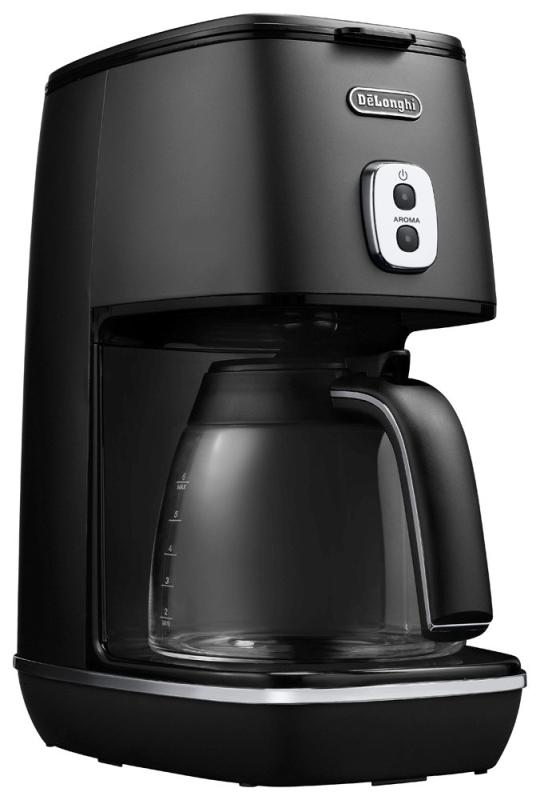 DeLonghi(デロンギ) De\'Longhiドリップコーヒーメーカー ディスティンタ ICMI011J-BK レギュラーコーヒー 6杯用 チタンコートフィルター アロマモード [ブラック] ファミリー登録で3年