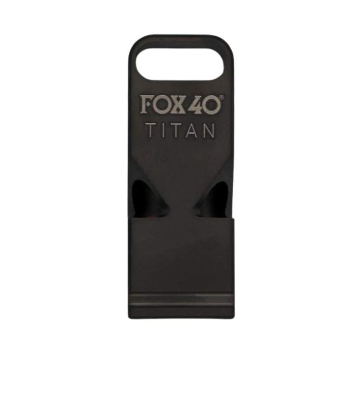 Fox 40 Titan 割り増し金 デュアル声の調子 チタン呼び子 - つや消し黒いこと